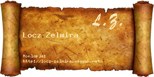 Locz Zelmira névjegykártya